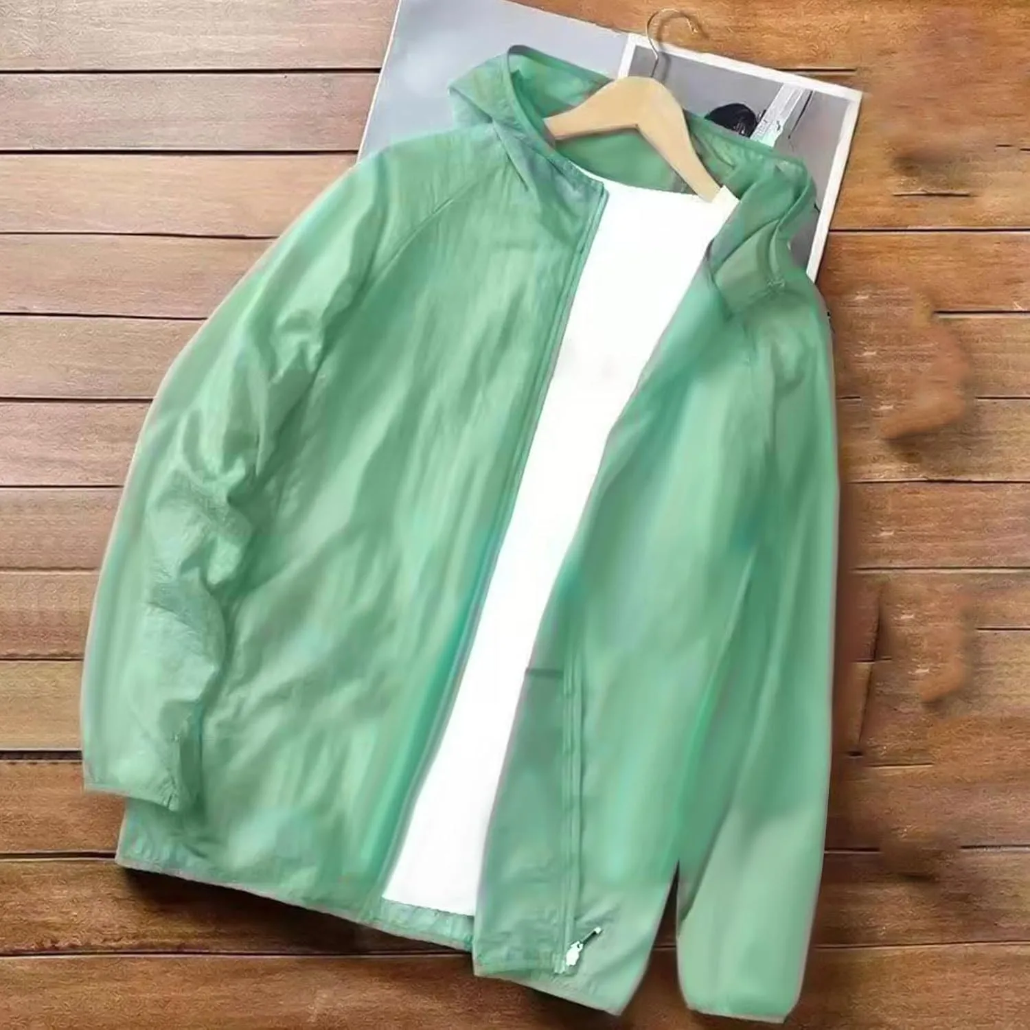 Women's UPF 50  Sun Protection Shirts Jacket, Lightweight Full Zip Hoodie Long Sleeve Shirt for Hiking Running