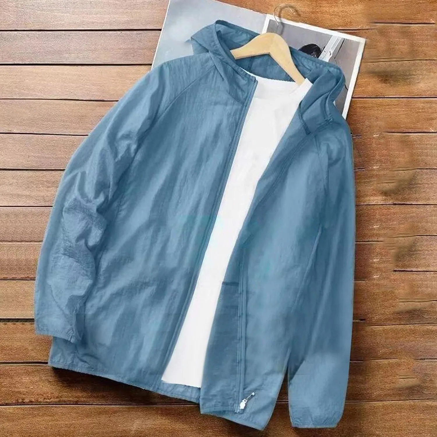 Women's UPF 50  Sun Protection Shirts Jacket, Lightweight Full Zip Hoodie Long Sleeve Shirt for Hiking Running