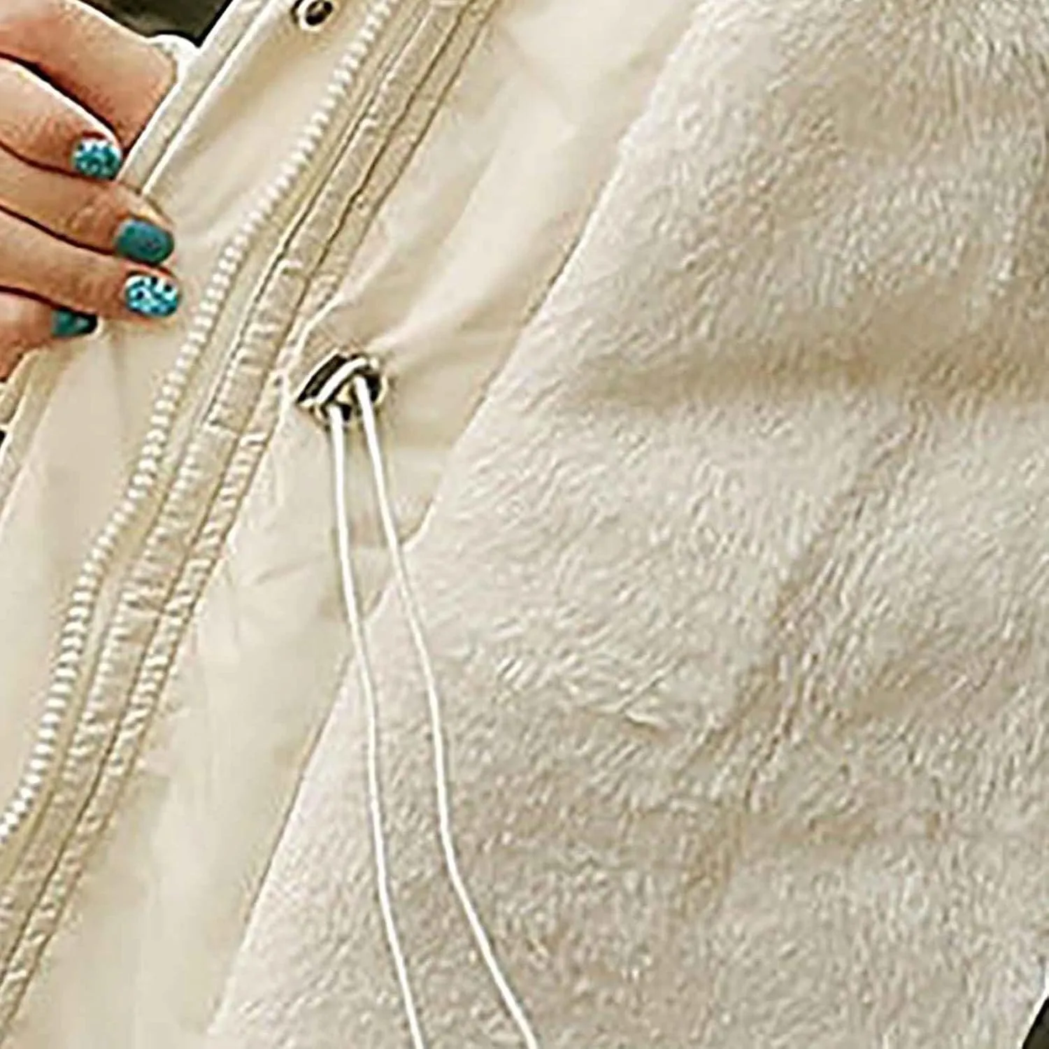 Women's Winter Warm Thicken Sherpa Lined Trench Coat Windproof Faux Fur Fuzzy Waisted Soft Hooded Parka Coat Jacket