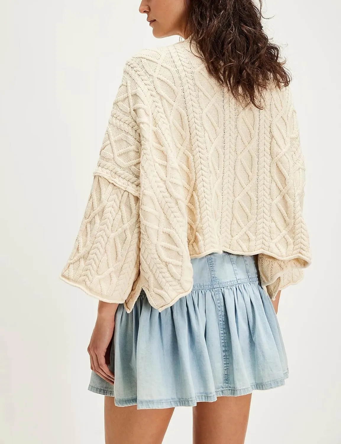 Womens Y2k Pleated Denim Mini Skirt Streetwear Ruffle A Line Jean Short Skirts Summer Vintage Skirt