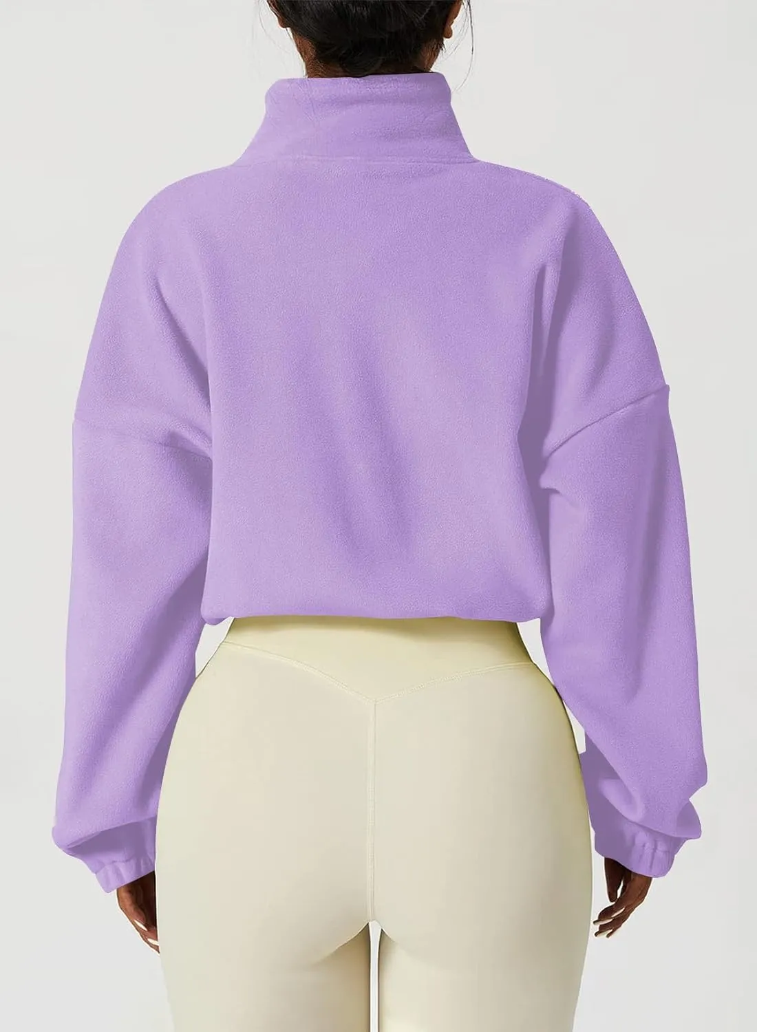 Womens Zip Up Hoodies Y2k Oversized Sweatshirts 2024 Fashion Fall Winter Clothes Fuzzy Fleece Long Sleeve Crop Coat