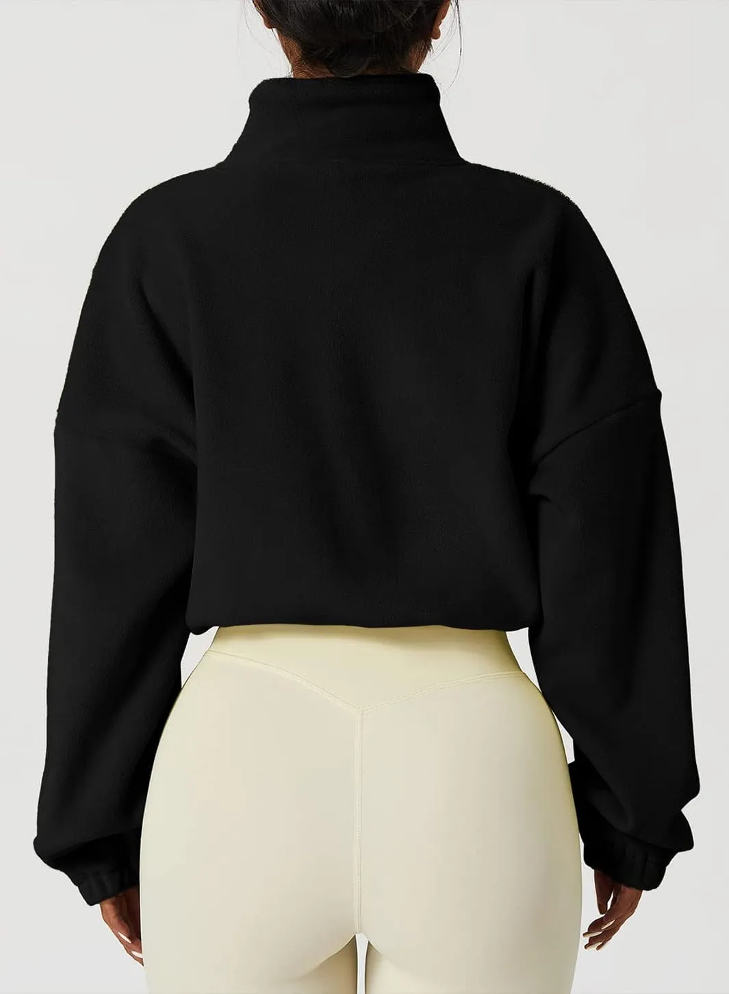Womens Zip Up Hoodies Y2k Oversized Sweatshirts 2024 Fashion Fall Winter Clothes Fuzzy Fleece Long Sleeve Crop Coat