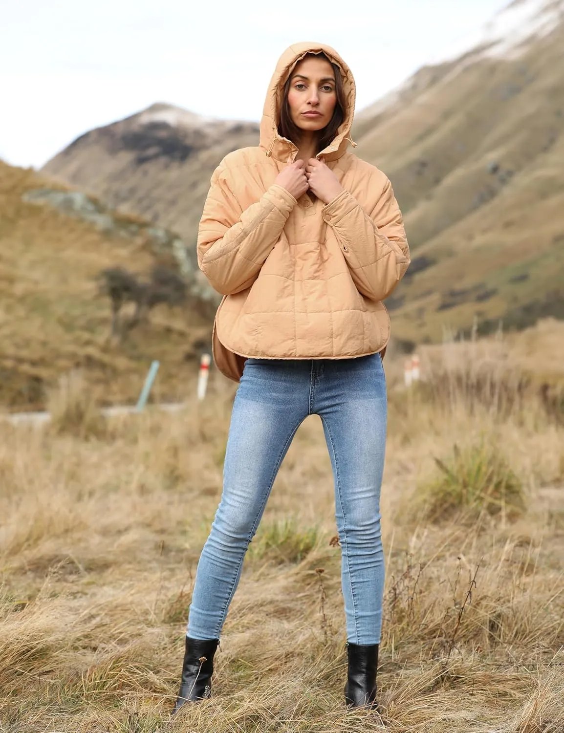 Yidarer Women's Lightweight Pullover Puffer Jacket Hooded Oversized Warm Quilted Padded Hoodies Coat
