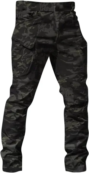 Ymosrh Men's Stretch City Special Service Pants - Military Fan Ix7 Multi Pocket Overalls
