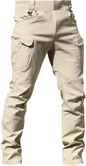 Ymosrh Men's Stretch City Special Service Pants - Military Fan Ix7 Multi Pocket Overalls