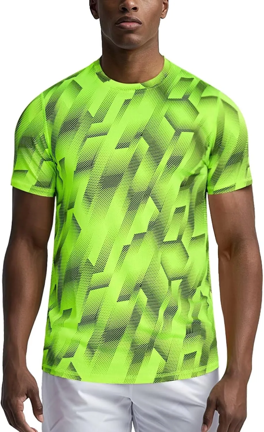 Zengjo Workout Shirts for Men Quick Dry-Moisture Wicking Gym Running Athletic T-Shirts Short Sleeve Fitted Tee