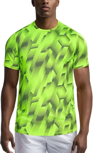Zengjo Workout Shirts for Men Quick Dry-Moisture Wicking Gym Running Athletic T-Shirts Short Sleeve Fitted Tee