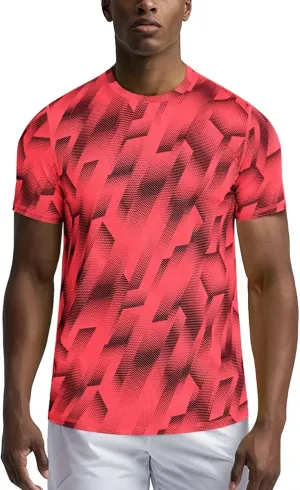 Zengjo Workout Shirts for Men Quick Dry-Moisture Wicking Gym Running Athletic T-Shirts Short Sleeve Fitted Tee
