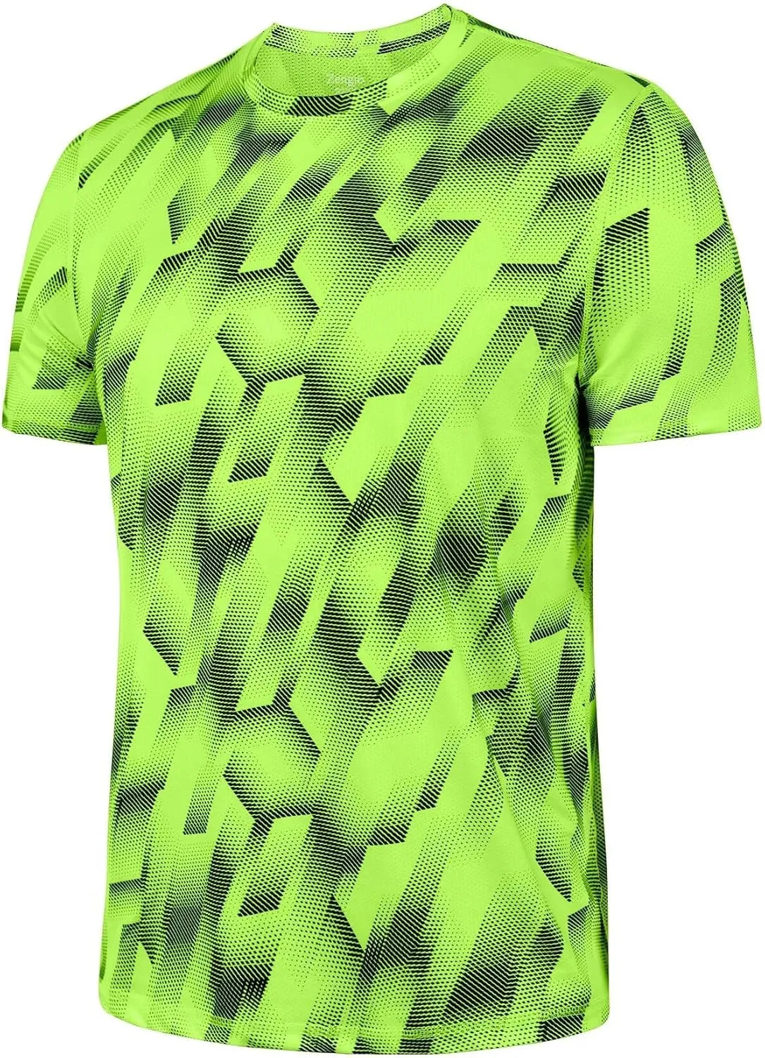 Zengjo Workout Shirts for Men Quick Dry-Moisture Wicking Gym Running Athletic T-Shirts Short Sleeve Fitted Tee