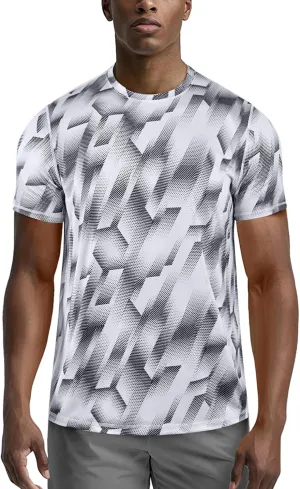 Zengjo Workout Shirts for Men Quick Dry-Moisture Wicking Gym Running Athletic T-Shirts Short Sleeve Fitted Tee