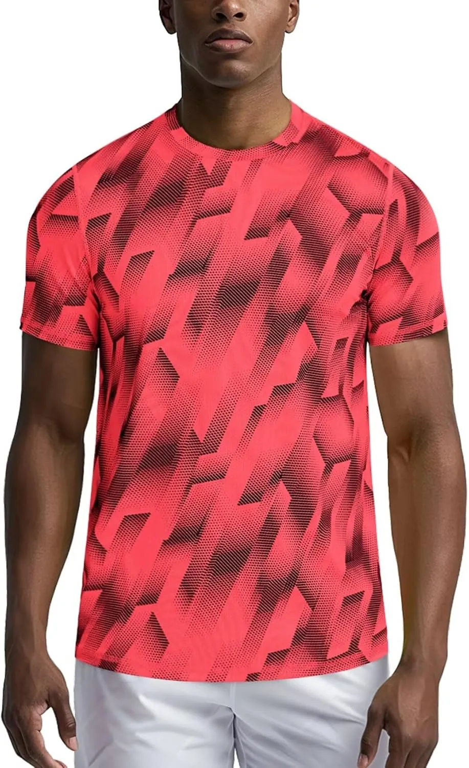 Zengjo Workout Shirts for Men Quick Dry-Moisture Wicking Gym Running Athletic T-Shirts Short Sleeve Fitted Tee