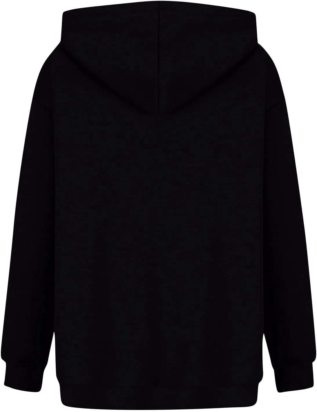 Zip Up Hoodie Women Lightweight Fleece Zip Up Jacket Casual Loose Long Sleeve Plain Hooded Sweatshirt with Pockets