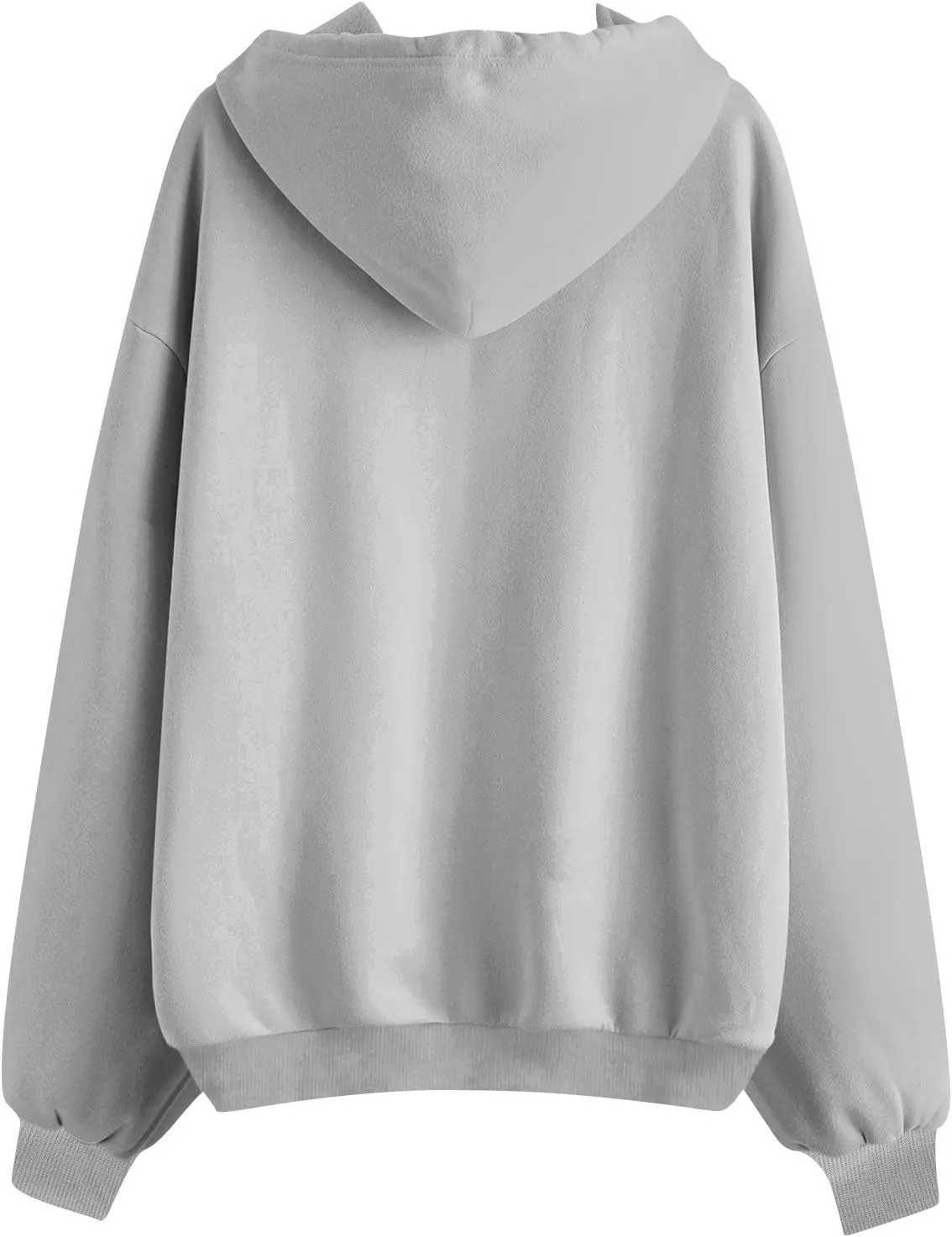 Zip Up Hoodie Women Y2k Oversized Fleece Jacket Workout Drawstring Hooded Sweatshirt with Pockets Winter Clothes